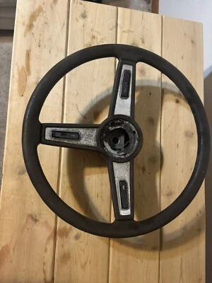 1979 1980 1981 1982 1983 TOYOTA TRUCK PICKUP SR5 STEERING WHEEL BROWN USED OEM - Image 1 of 4