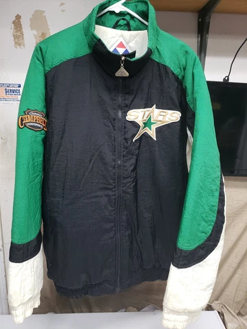 Vintage Minnesota Northstars Dallas STARS APEX  Jacket NHL Hockey Large Cover