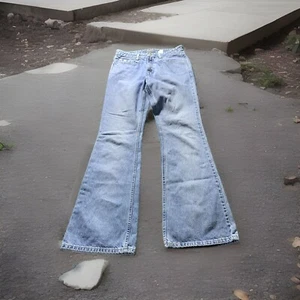 Vintage Levi’s Silvertab Jeans Damen 7 Medium Mid Rise Flared Light Wash 90s Wide - Bild 1 von 10