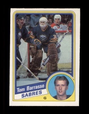 1984-85 O-PEE-CHEE #18 TOM BARRASSO ROOKIE RC BUFFALO SABRES - Image 1 of 2