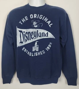 Disney Parks Hanes Sweatshirt Mens S Disneyland Original Est 1955 Blue Mickey - Picture 1 of 16
