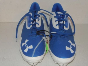 ARMOUR FORM - FOOTBALL CLEATS - MEN - BLUE / WHITE - SIZE 13.5 (CLT-1380) - Picture 1 of 8