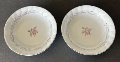 2 Fruit/Dessert (Sauce) Bowl Royal Swirl Fine China Japan - Image 1 of 4