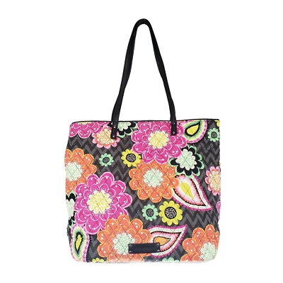 Vera Bradley 2014 Ziggy Zinnia Day Tote Womens Quilted Paisley Retired Pattern - Image 1 of 4