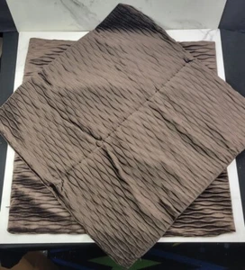 Juspurbet Wave Pillow Cover 22" x 22" Coffee Color 2 Cases Total - Picture 1 of 14