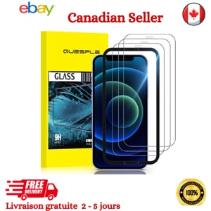 Lot 3 Protecteur Écran Verre Trempé iPhone 12 Pro Max Anti choc Anti Rayure 6,7" - Photo 1 sur 11