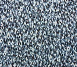 P KAUFMANN KATO PERSIAN BLUE ANIMAL SKIN PRINT MULTIUSE FABRIC BY YARD 54"W - Picture 1 of 6
