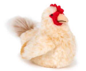 Henne Huhn sitzend Plüsch Kuscheltier Plüschtier Stofftier NEU H= 18 cm, L= 23cm - Bild 1 von 1