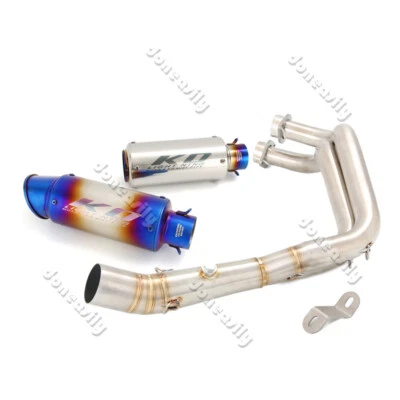 Para Yamaha YZF R7 MT07 FZ07 2014-2024 Puntas de escape deslizables DB Killer tubo de cabezal Foto 1 de 4