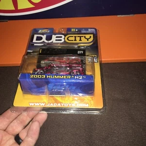 Jada Toys Dub City 1:64 Die Cast 2004 - Red/Black 2003 Hummer H2 - Picture 1 of 11
