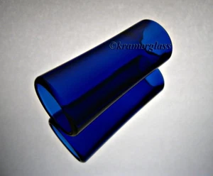 Echte BottleNeck Gitarrenrutsche True Flare handpoliert Kobalt am besten in USA - Bild 1 von 4