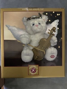 Dillard's Trimmings “Animated Angel Cat” Fiber Optic Wings Musical Christmas NIB - Picture 1 of 6