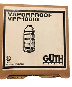 Guth Lighting Vapor Proof VPP100lG Pendant Mounting Lighting Fixture Steel Caged - Picture 1 of 7