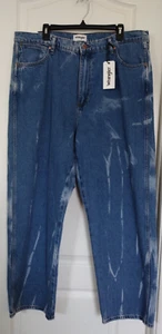Neu mit Etikett Wrangler Batikhose Jeans für Herren Größe 38 x 32 lockere Passform blau Western Freizeit  - Bild 1 von 11