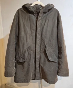 Country Road Mens Jacket Woven In Italy Size S Relaxed Fit Dark Khaki Green - Picture 1 of 5