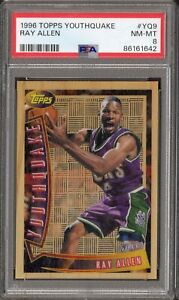 1996 Topps Youthquake Ray Allen PSA 8 NM-MT #YQ9 RC Rookie