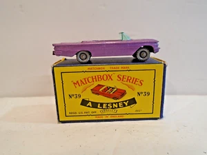Matchbox 39 Pontiac Convertible nMINT in Box - Picture 1 of 6