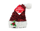 3D Christmas Tinsel Decoration- 3 Designs Santa Snowman Stocking Table Decor