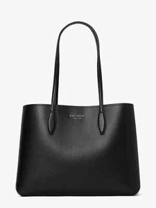 New Kate Spade All Day Large Tote Leather Black Multi - Picture 1 of 9