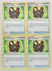 POKEMON TCG Chilling Reign GALARIAN CHESTPLATE x4 4x Juego Poco Común #141/198! - Imagen 1 de 1