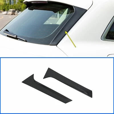 Cubierta de alerón de ventana trasera para Audi SQ5 Q5 FY 2018-2024 fibra de carbono Foto 1 de 4