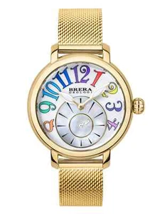 NEW Brera Orologi VALENTINA MODERN Gold Milano Mesh Womens Watch BRVAMO3803 - Picture 1 of 3