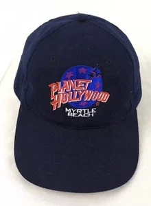 EUC Planet Hollywood Myrtle Beach SC Baseballkappe Mütze verstellbar marineblau - Bild 1 von 9