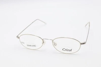CRIZAL NAKEDEYES9 C-1 Shiny Silver 46-19-140 Eyeglass Frames A384 - Image 1 of 4