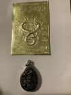Pendentif yoga amulette de Bouddha Leklai méditation hindoue pierre totem pièce # 6G