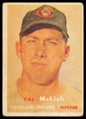 1957 Topps #364 Cal McLish RC Cleveland Indians - Image 1 of 2