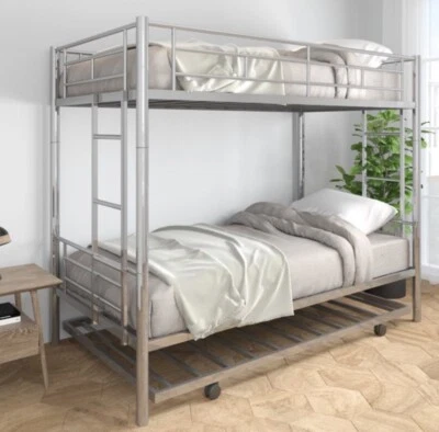 Litera doble de metal con nido/doble sobre doble litera/doble tamaño convertible  Foto 1 de 4