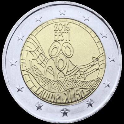 Estland 2 Euro 150 Jahre Liederfestival 2019  bfr - Bild 1 von 2