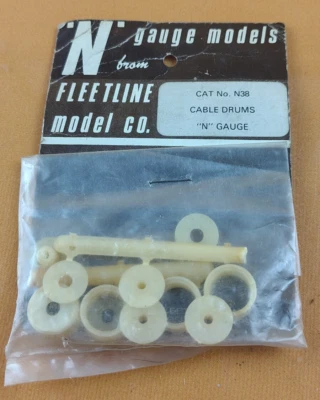 Fleetline Model Co Cat No. N38 N Gauge Cable Drums - Bagged - Image 1 of 3