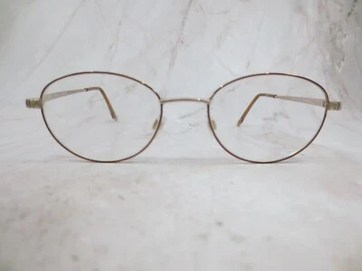 Catherine Deneuve Eyeglasses Frame CD-186 Women Brown Metal Semi Oval 50-18-133 - Image 1 of 4