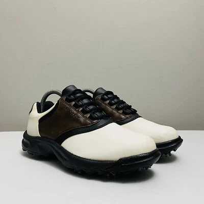 Zapatos de golf FootJoy FJ GreenJoys para hombre Oxford 45516 blanco/marrón talla 8 M Foto 1 de 4