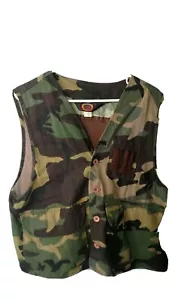 VTG Red Head Camo Shooting Hunting Vest Size Medium Large - Picture 1 of 3