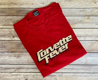 NEW ~ Vintage Men’s XL Red Corvette Fever Magazine Bowling Green Museum T-shirt - Image 1 of 2
