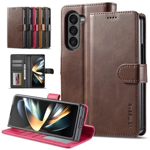 Für Samsung Galaxy Z Fold5/4/3 Magnet PU Leder Brieftasche Karten Ständer Hülle Cover - Bild 1 von 47
