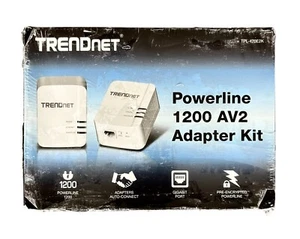 TRENDnet TPL-420E2K Powerline 1200 AV2 Adapter Kit NEW Sealed - Picture 1 of 6