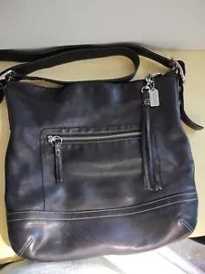 Coach Soho Legacy Hobo Tassel Black Soft Leather Shoulder Bag NoE06S-1414 - Picture 1 of 24