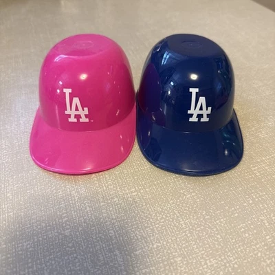 Los Angeles LA Dodgers Mini Baseball Ice Cream Sundae Cup Helmet Blue & Pink🧢⚾️ - Image 1 of 3