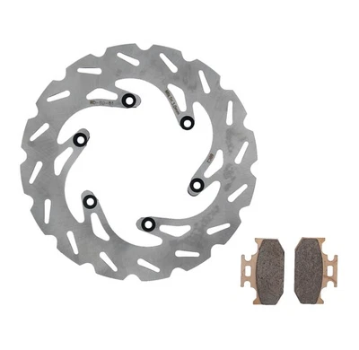 Rotor de freno trasero RipTide Kawasaki KX500 KX250 1990-1994 y pastillas de freno de servicio severo Foto 1 de 4
