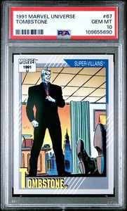 1991 Impel Marvel Universe Tombstone #67 PSA 10 Gem Mint - Pop 22 - Picture 1 of 2
