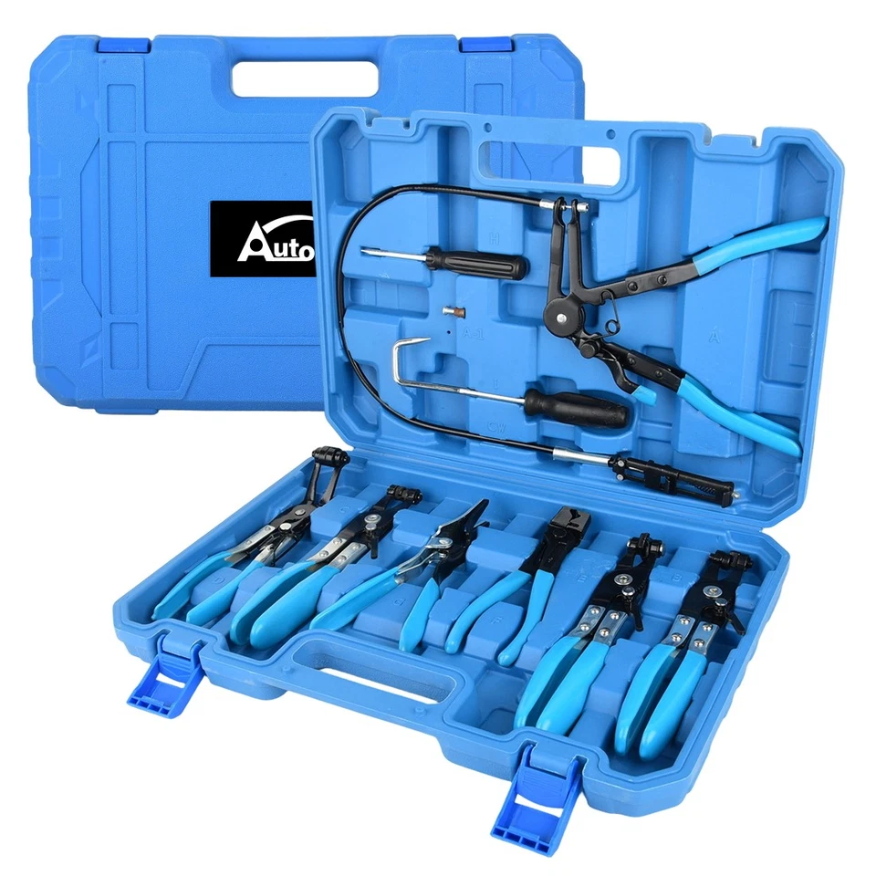 Schlauchklemmenzangen Set Schlauchschellenzange Schlauchschelle Zange Werkzeug - Bild 1 von 4