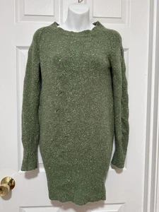 Lily Mcneal Damen grün Pullover Pulli Kleid Medium 75% Wolle & 25% Angola - Bild 1 von 15