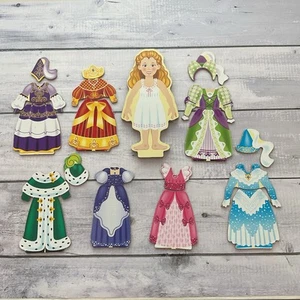 Melissa And Doug Dress Up Doll Princess Elise Wooden Magnetic Pretend Play - Picture 1 of 12