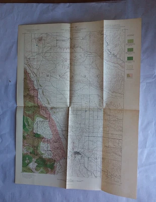 Vtg Map South Dakota Black Hills Rapid Quadrangle Forest Reserve Walcott 1897-98 - Image 1 of 4