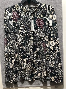 Camicia donna Paisley dipinta nuova taglia 2X Investments LS taglia 69€ - Foto 1 di 4