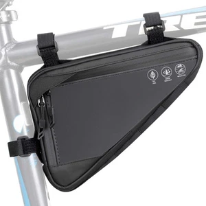 Bike Frame Storage Bag, Water Resistant Reflective Bicycle Triangle Bag with ... - Picture 1 of 8