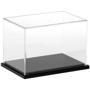 Plymor Clear Acrylic Display Case with Black Base, 6" x 4" x 4" - Picture 1 of 1